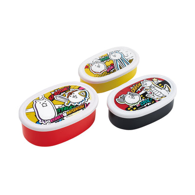 弁当箱 3個セット シール容器 にゃんこ大戦争26