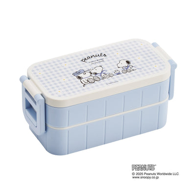 お弁当箱 タイトランチボックス 2段 600ml スヌーピーブルーリボン
