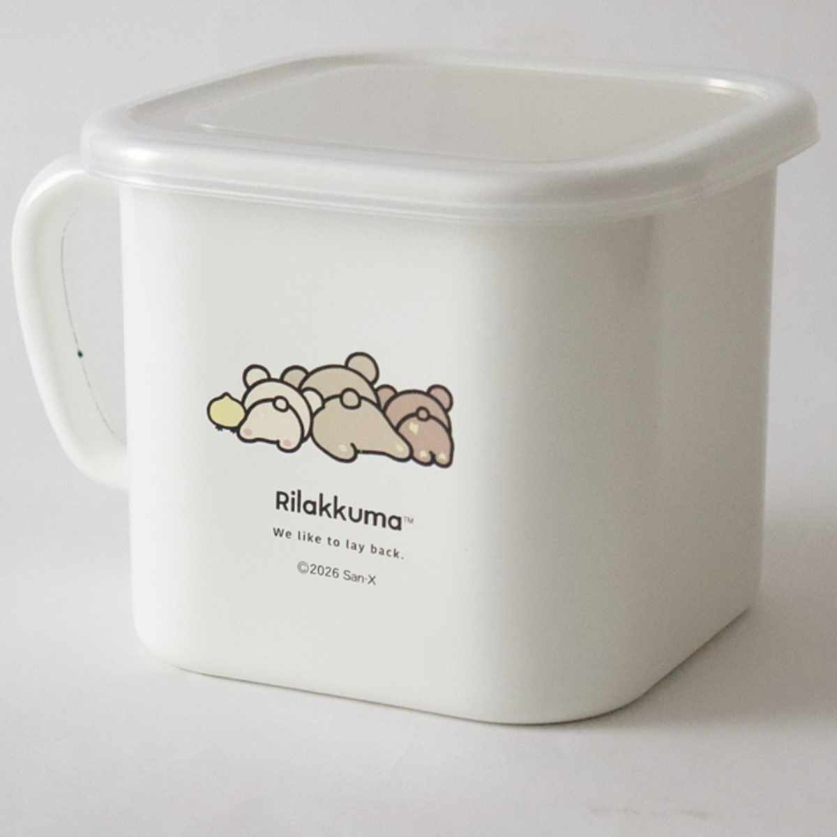 保存容器 リラックマ ホーロー マルチ スクエアポット 味噌ポット