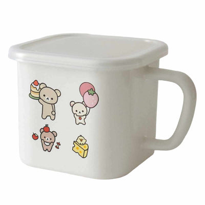 保存容器 リラックマ ホーロー マルチ スクエアポット 味噌ポット