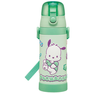 水筒 480ml 3Dロック付ダイレクトボトル ポチャッコマシュグミ