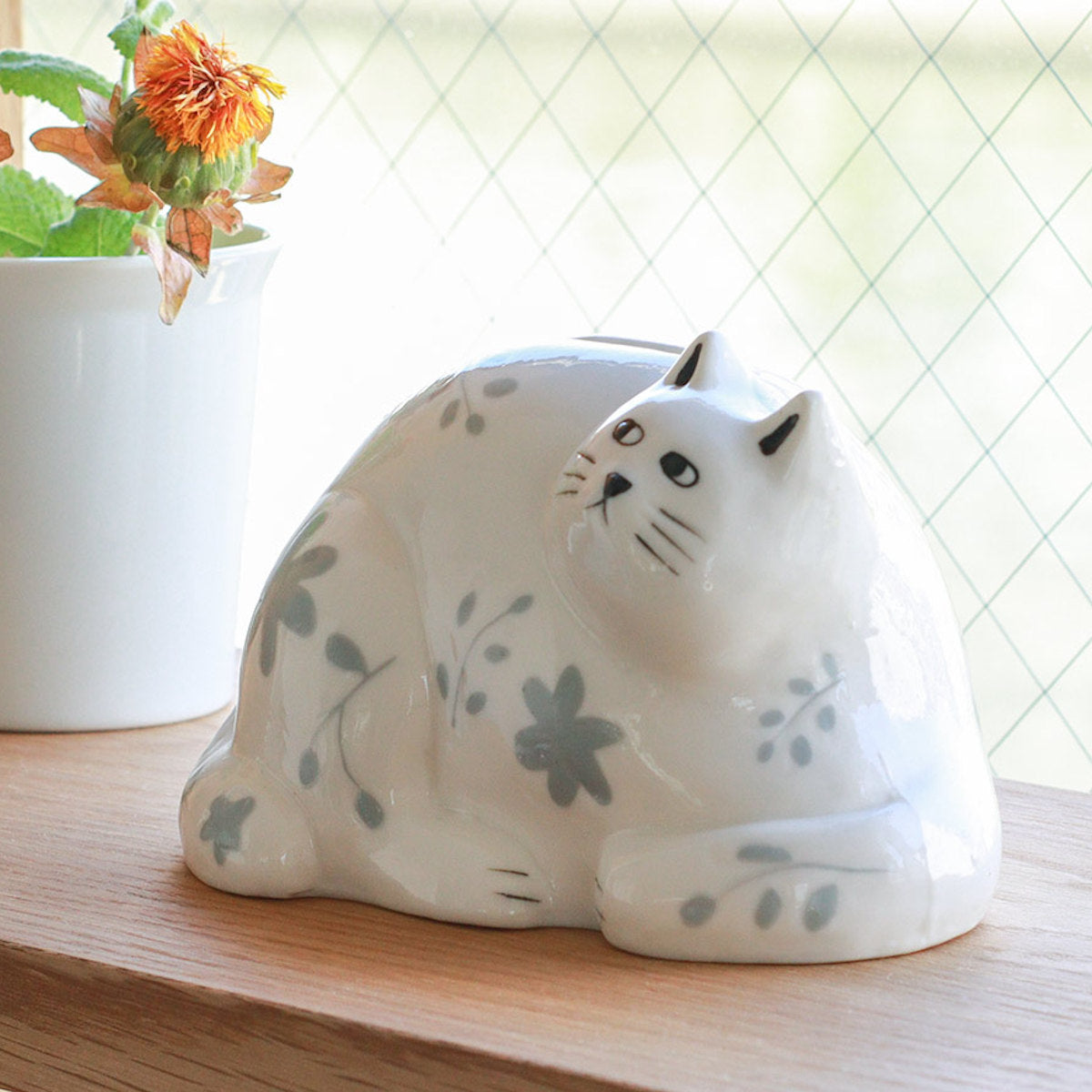 マネーバンク Zappyザッピー ねこ 貯金箱 磁器 – ハウジー