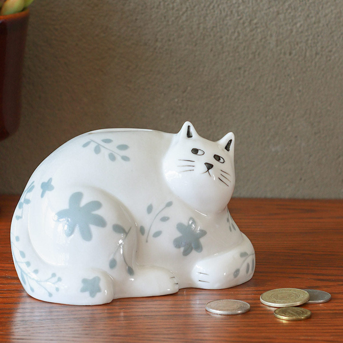 マネーバンク Zappyザッピー ねこ 貯金箱 磁器 – ハウジー