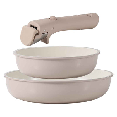 CAROTE フライパン 20cm 26cm 3点セット IH対応 ICE CREAM 取っ手が取れる