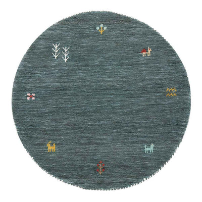 ギャッベ ラグ GABBEH TX 約90cm 円形 マット