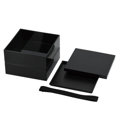 弁当箱 2段 15cm 日常使いの重箱 ベルト付