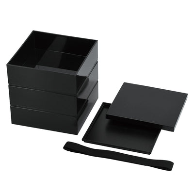 弁当箱 3段 15cm 日常使いの重箱 ベルト付