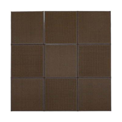 置き畳 い草風 たためる 連結畳 綾模様 9面 約225×225×1.1cm