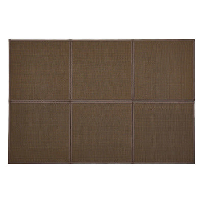 置き畳 い草風 たためる 連結畳 綾模様 6面 約150×225×1.1cm