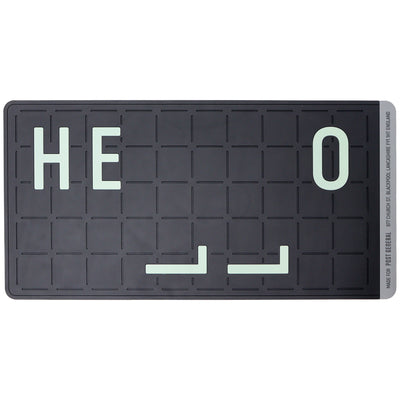 玄関マット 35×70cm ラバールミナスドアマット HELLO POST GENERAL