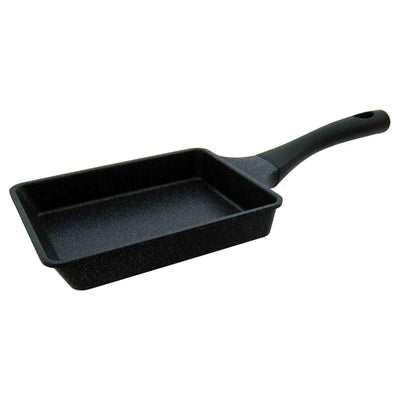 卵焼き器 14×19cm ガス火専用 軽量 ダイヤモンドWマーブル アルミキャスト ルーク