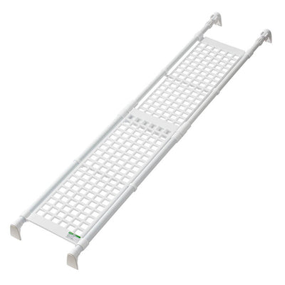 つっぱり棚 伸縮棚 幅79～130cm 超強力メッシュラック