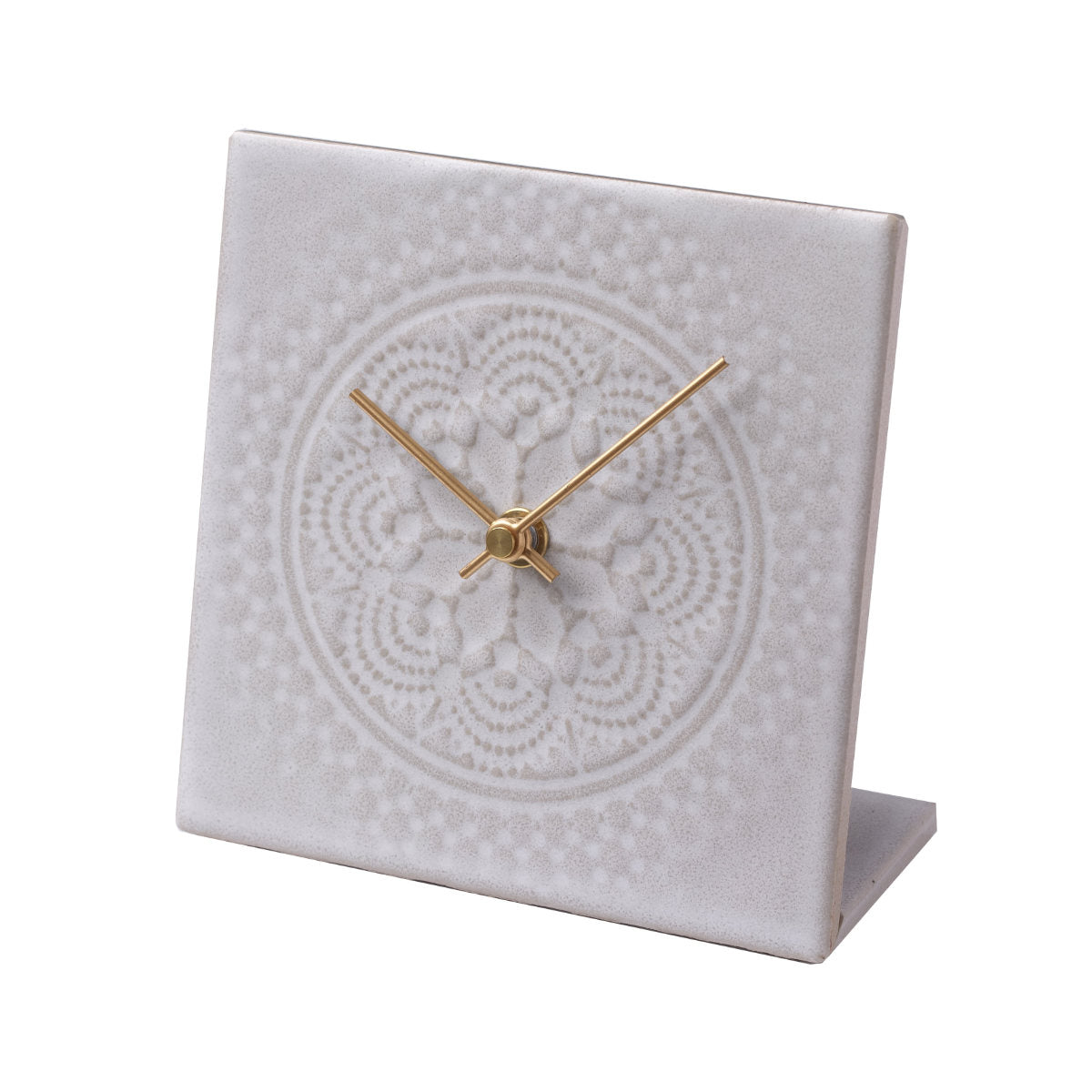 置き時計 LACE TILE CLOCK 陶器 美濃焼 SUGY 日本製 – ハウジー