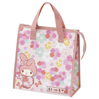 ランチバッグ 不織布保冷バッグ マイメロディ 桜 マチ幅12cm