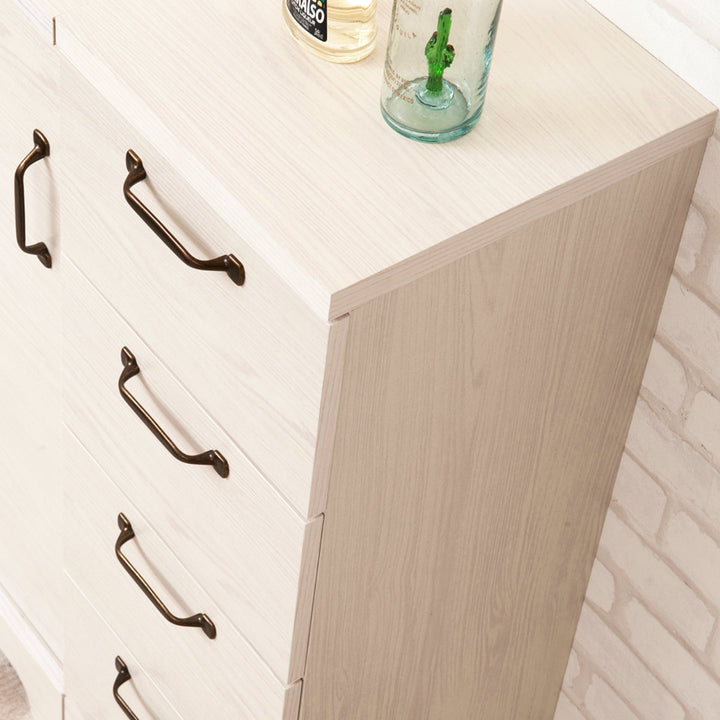 カウンター下収納チェスト幅30cm4段北欧風引出し