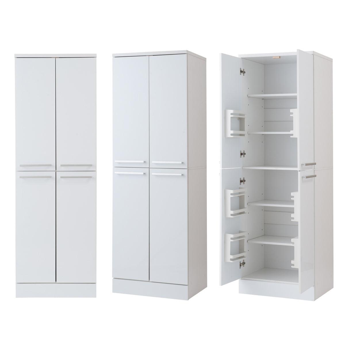 収納棚 収納ラック ホワイト 北欧風 収納ストッカー キッチン 収納棚