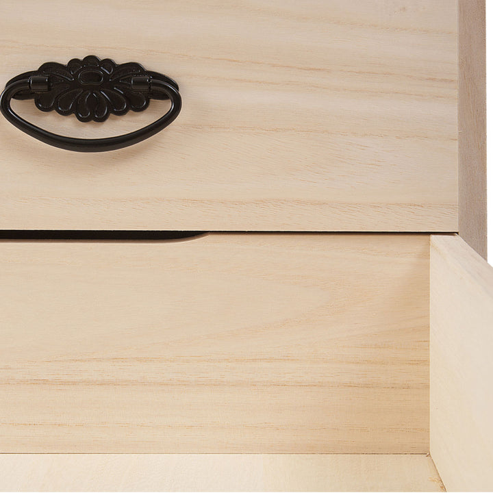 桐タンス幅99.5cm3段上置き兼用桐収納衣装箱引出し日本製完成品