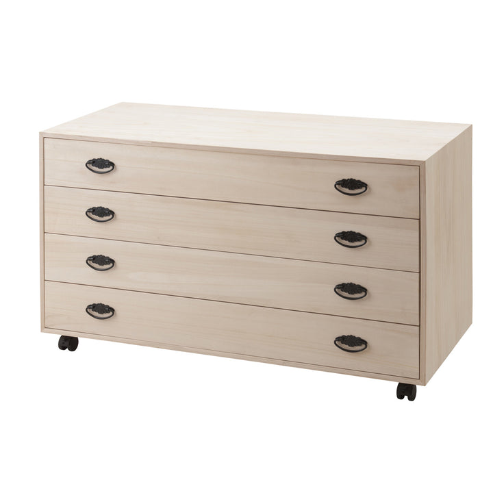 桐タンス幅99.5cm4段総桐日本製キャスター付