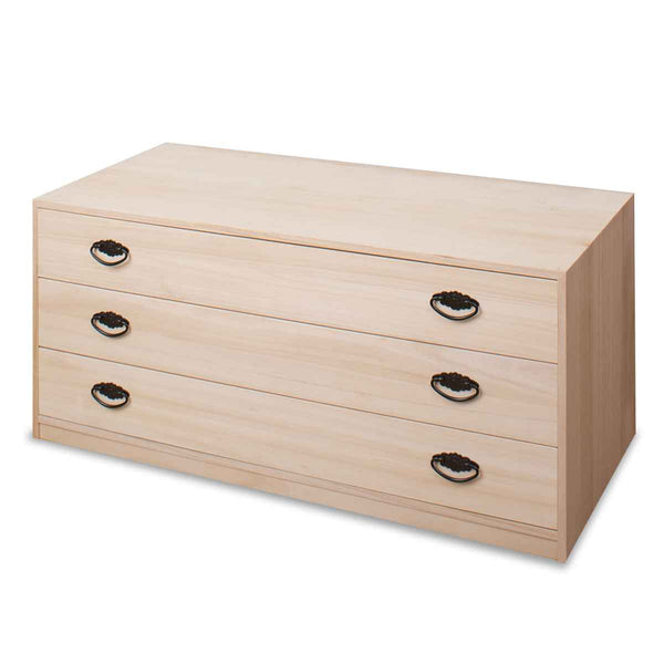 桐タンス幅98.5cm3段引出し完成品日本製