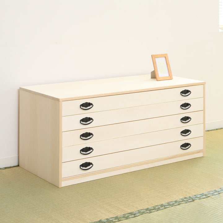 桐タンス幅98.5cm5段引出し完成品日本製