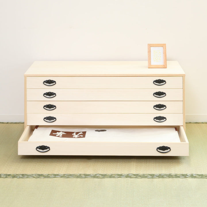 桐タンス幅98.5cm5段引出し完成品日本製