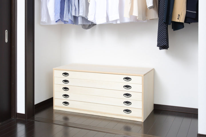 桐タンス幅98.5cm5段引出し完成品日本製