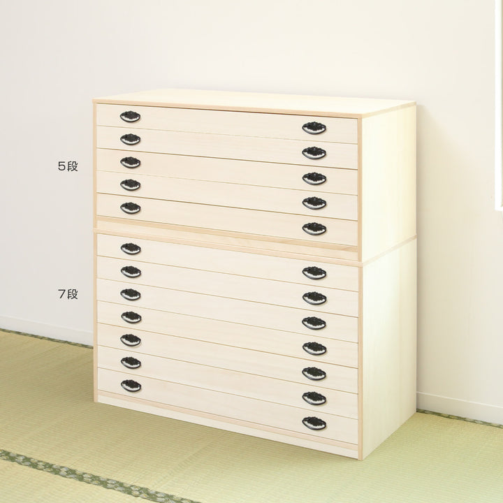 桐タンス幅98.5cm5段引出し完成品日本製