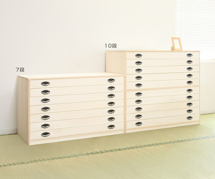 桐タンス幅98.5cm7段引出し完成品日本製
