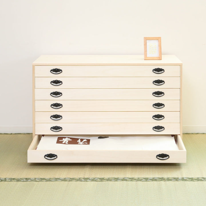 桐タンス幅98.5cm7段引出し完成品日本製