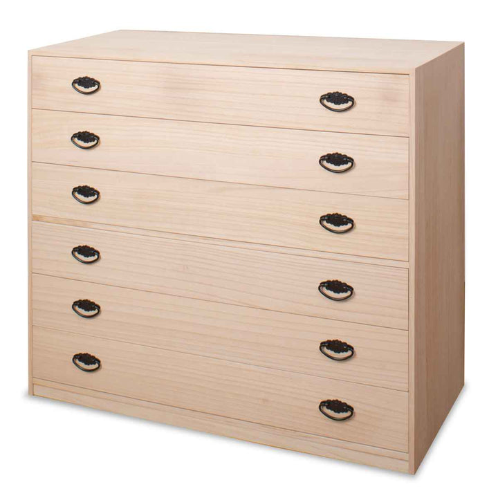 桐タンス幅98.5cm6段引出し完成品日本製