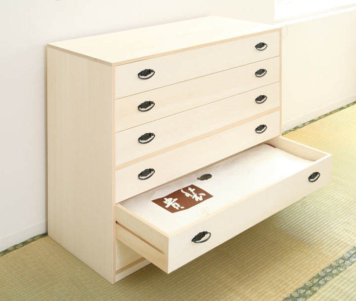 桐タンス幅98.5cm6段引出し完成品日本製