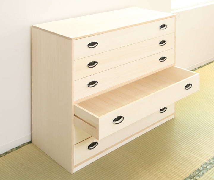 桐タンス幅98.5cm6段引出し完成品日本製