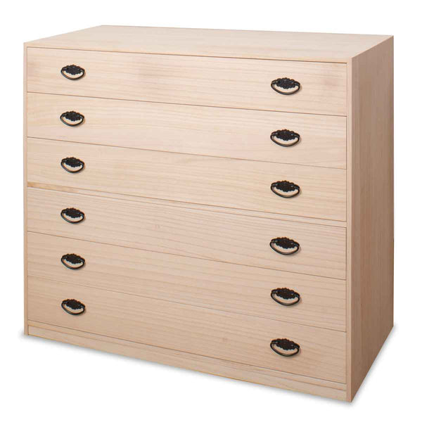 桐タンス幅98.5cm6段引出し完成品日本製