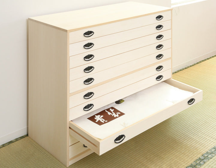 桐タンス幅98.5cm10段引出し完成品日本製