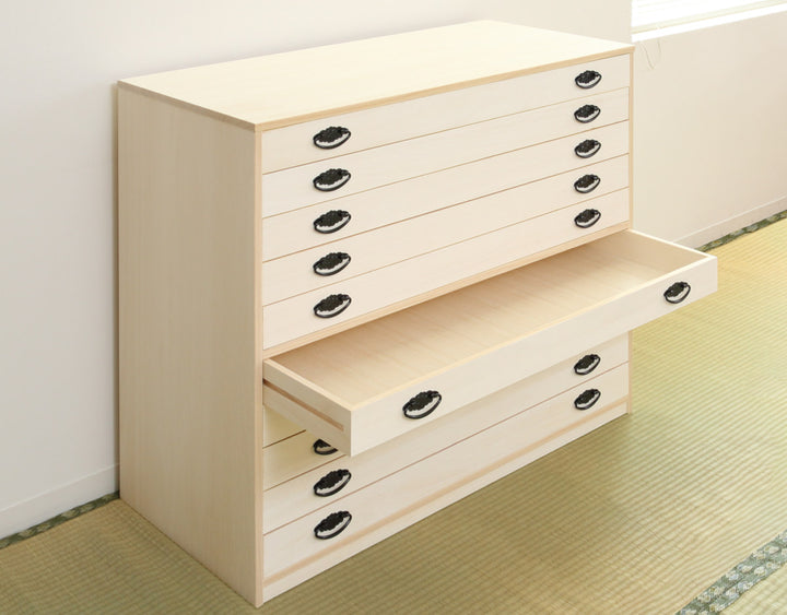 桐タンス幅98.5cm10段引出し完成品日本製