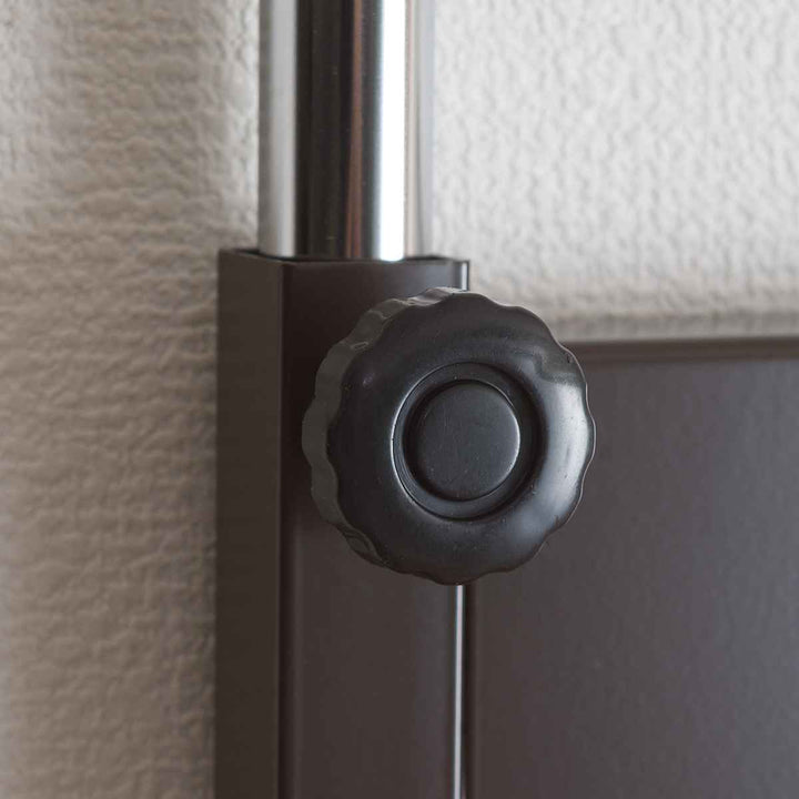 突っ張りラックパーテーション幅60cmブラウン