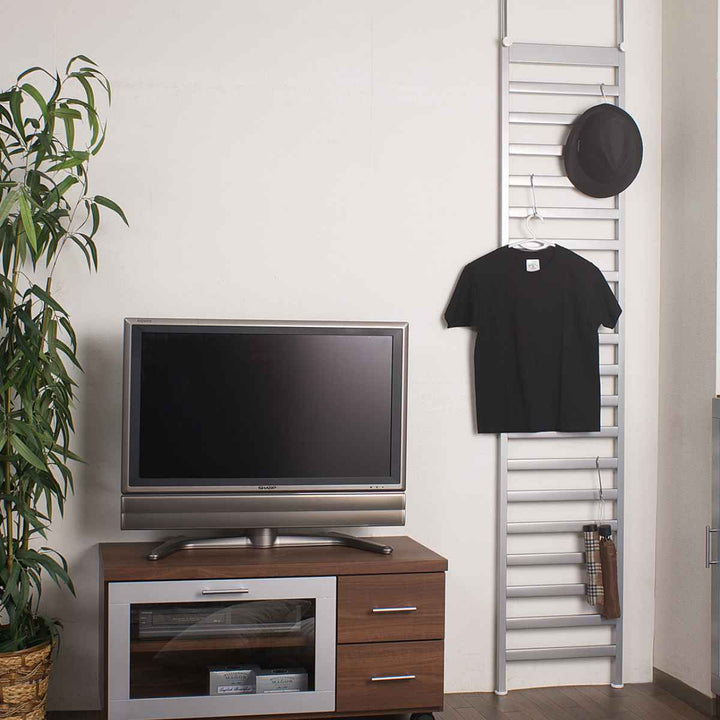 突っ張りラックパーテーション幅40cmシルバー