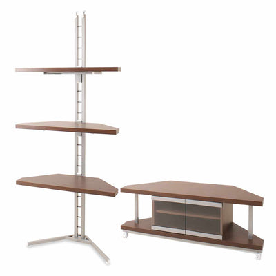 セット品 テレビ台 幅120cm 突っ張り コーナーラック 3段 日本製