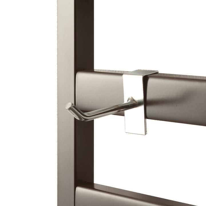 棚上突っ張りラダーラック幅40cm棚1枚フック3個付日本製