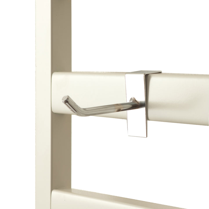 棚上突っ張りラダーラック幅40cm棚1枚フック3個付日本製