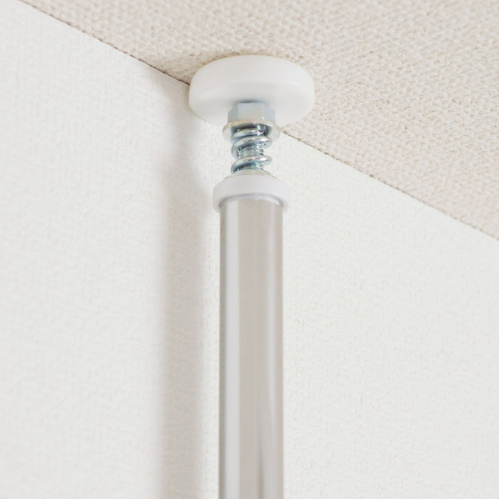 突っ張りラダーラック幅60cmクリームスチール日本製