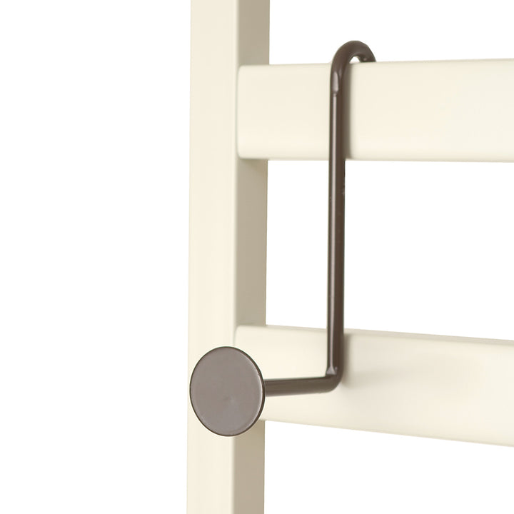 突っ張りラダーラック幅60cmクリームスチール日本製