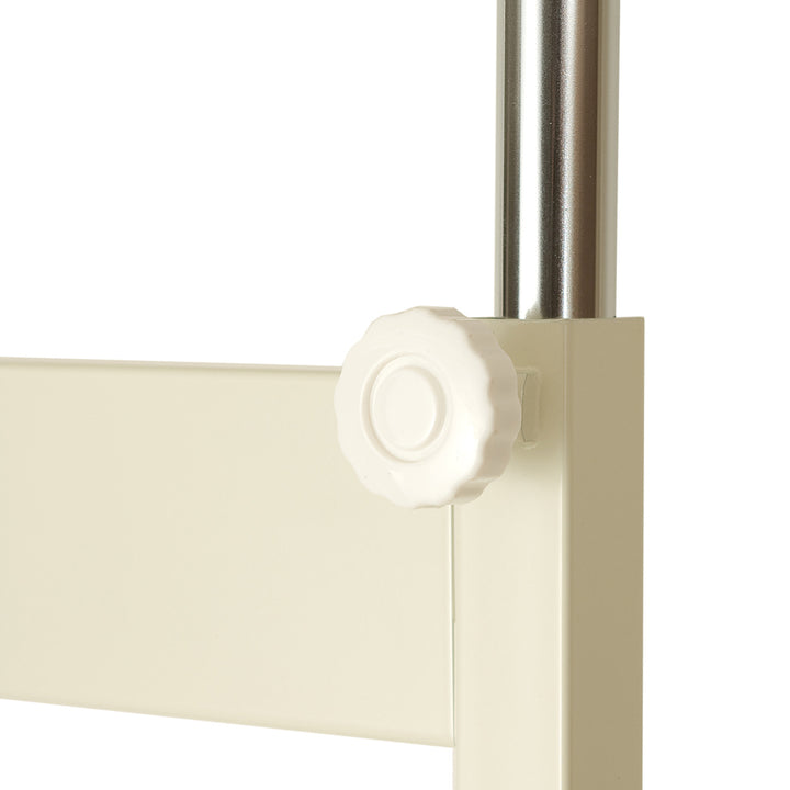 突っ張りラダーラック幅60cmクリームスチール日本製