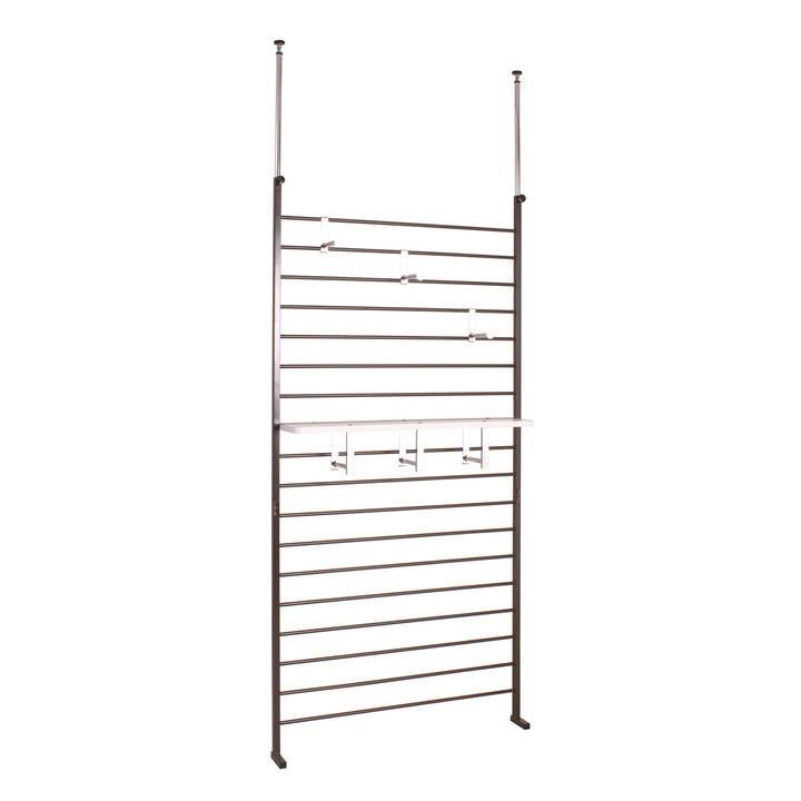 突っ張りラダーラック棚付き幅95cm