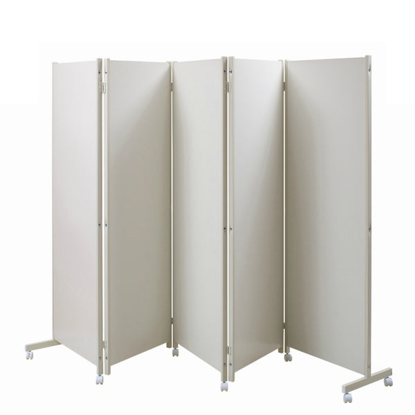 パーテーションキャスター付きパーテーション5連高さ180cm