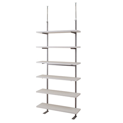 突っ張り 壁面収納ラック 幅90cm 棚板6枚 日本製