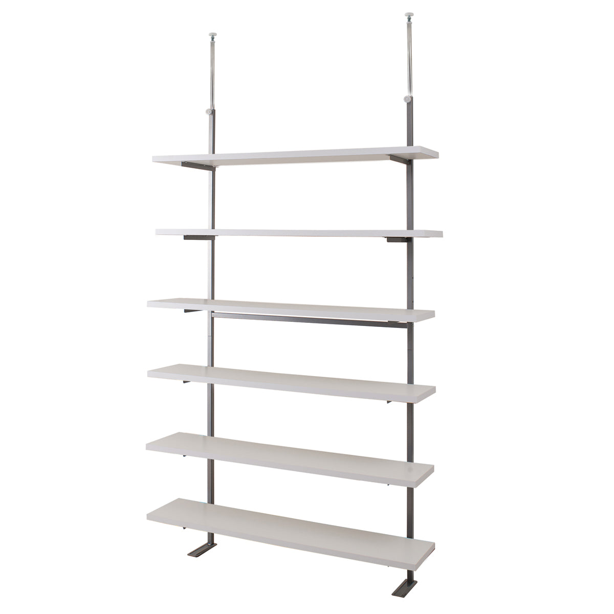 突っ張り 壁面収納ラック 幅120cm 棚板6枚 日本製 – ハウジー