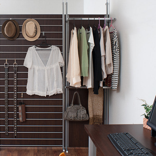 パーテーション突っ張り幅60cmクローゼットハンガーラック間仕切りつっぱりラック収納