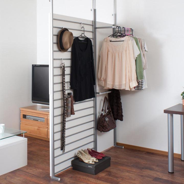 パーテーション突っ張り幅60cmクローゼットハンガーラック間仕切りつっぱりラック収納