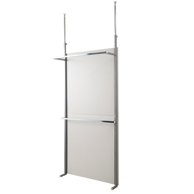 パーテーション 突っ張り 幅90cm クローゼット ハンガーラック 間仕切り つっぱり ラック 収納